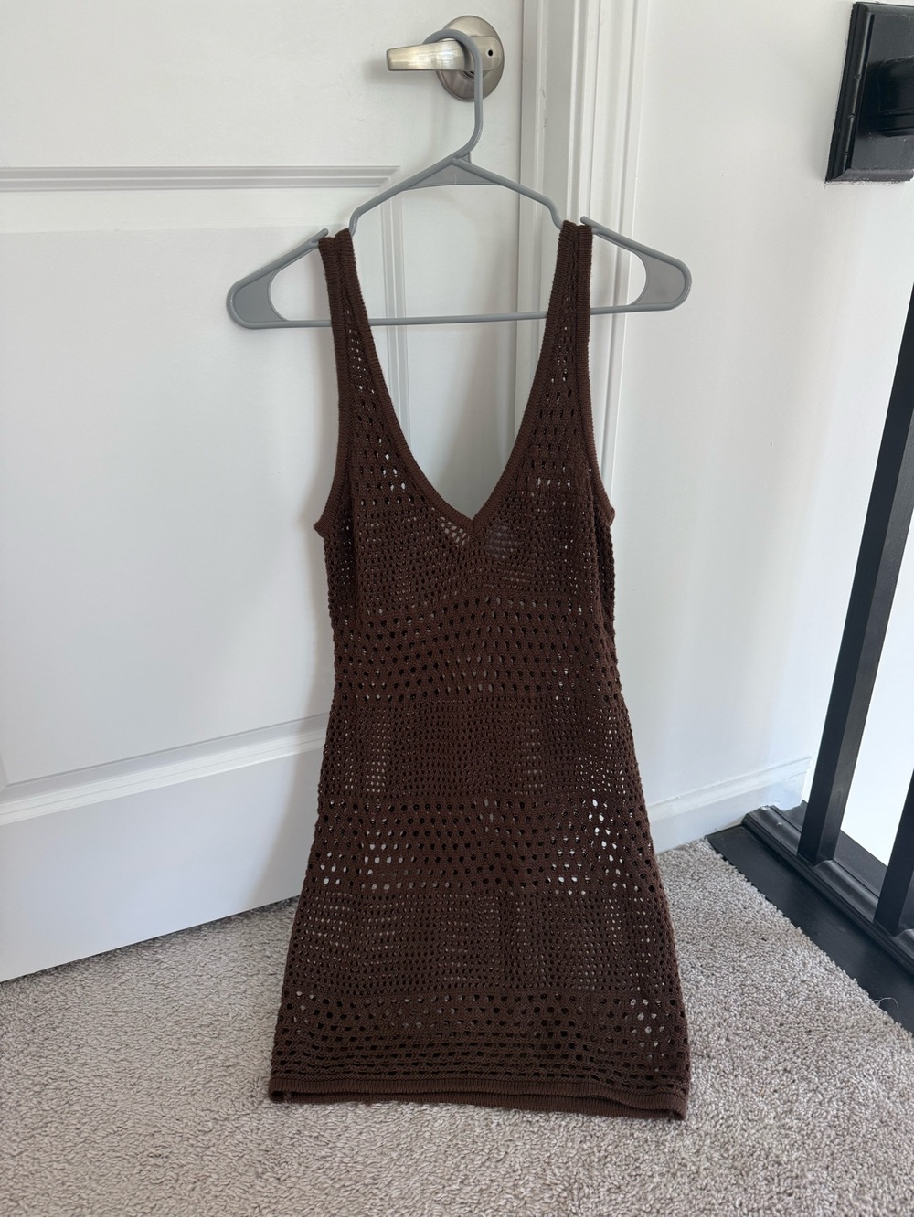 Shade & Shore Brown Crochet Cover Up